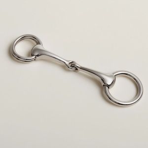 Authentic HERMES Mors Scarf 90 Silver Palladium Ring NIB